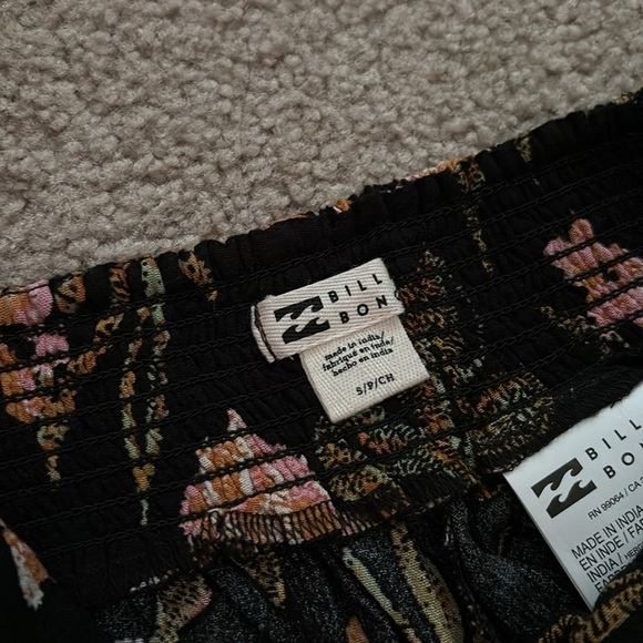 Billabong Split Spirit Floral Wide Leg Pants size small NWT - Picture 7 of 10